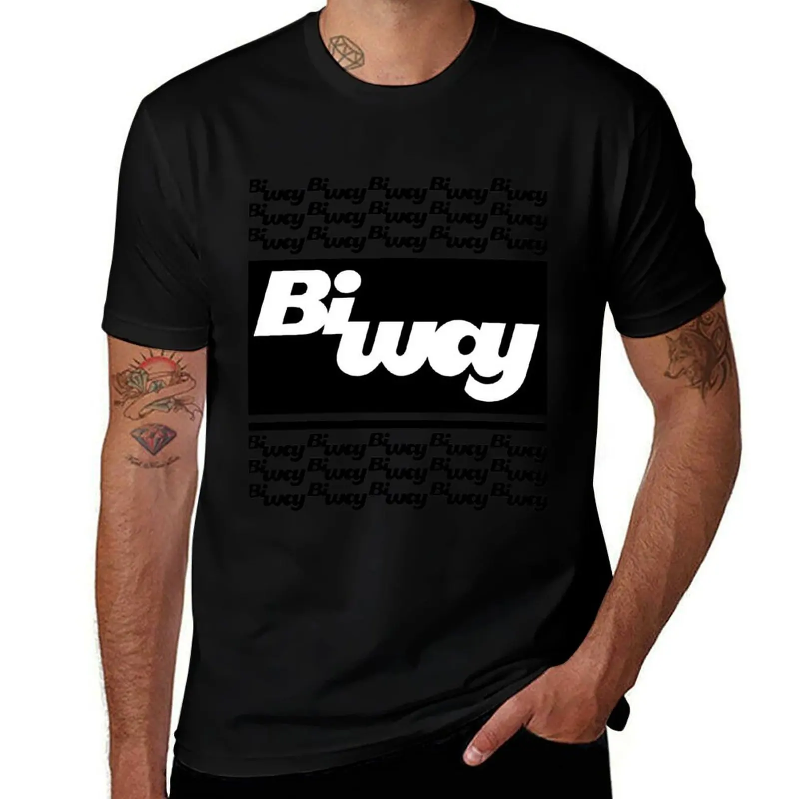 BiWay T-Shirt t shirt man cotton T-Shirt