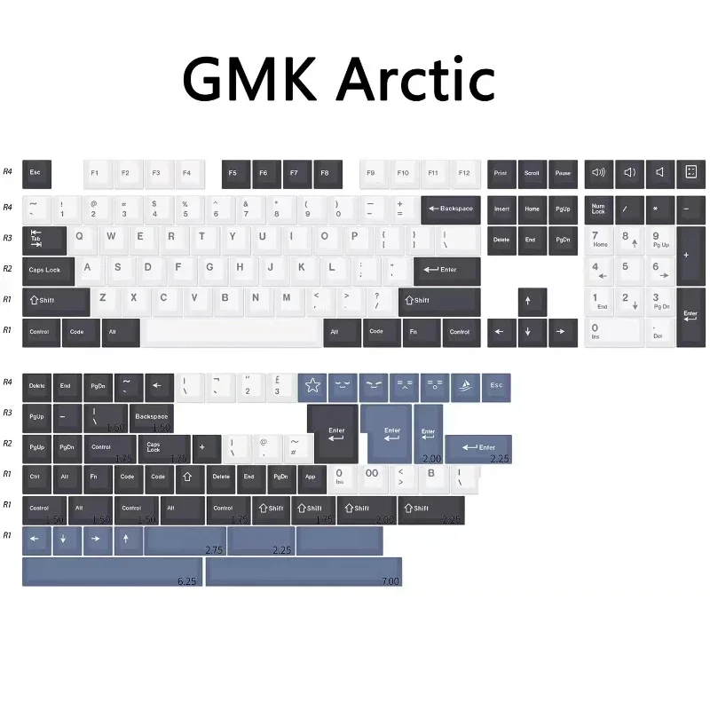 173 Key GMK Keycaps Clone Olivia Arctic Red Samurai 8008 Cherry Profile Double Shot PBT Keycap voor MX Switch Mechanicla Keyboard