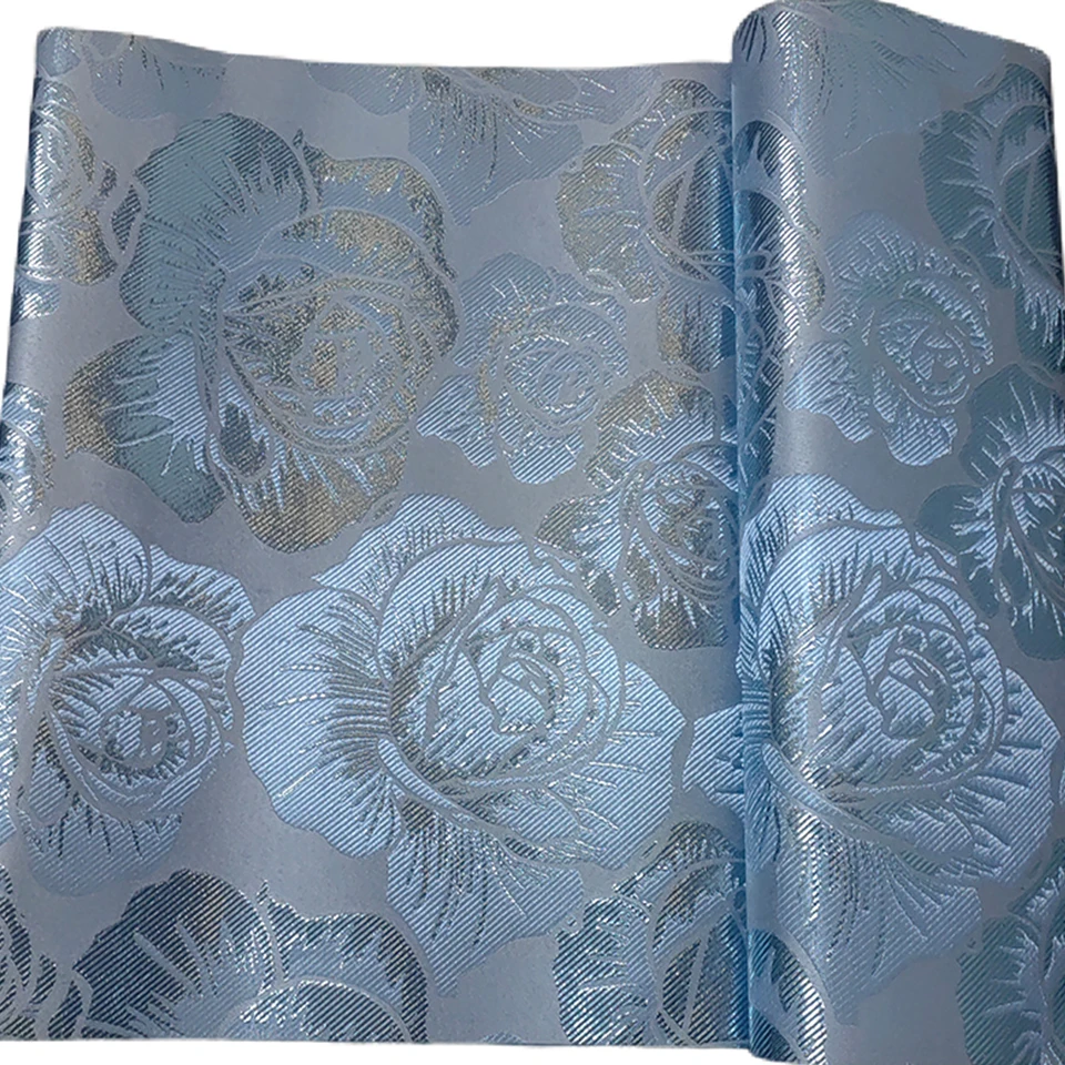 

Luxury Damask African Gele Fabric 2PC Set, Elegant Sego Head Tie & Wrapper for Nigerian Wedding Party, Premium Textile JX-12-10