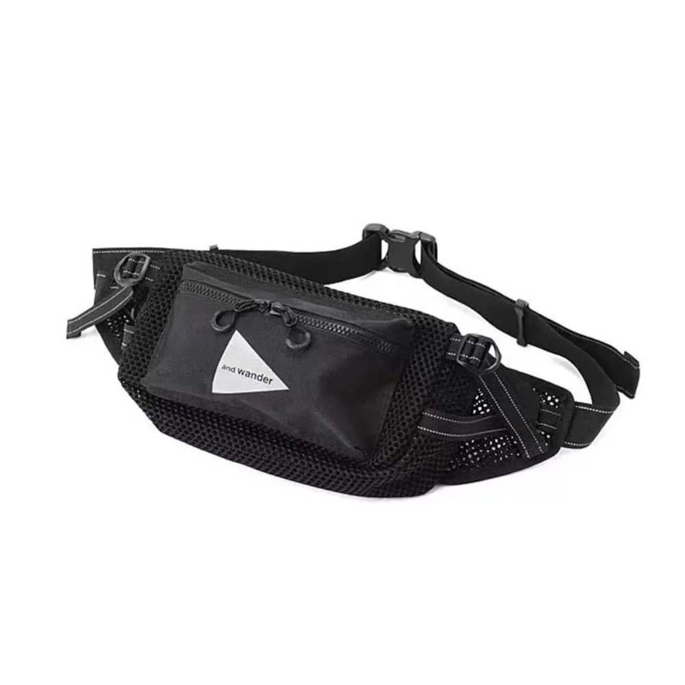Andwander 3D Mesh Hiking Waist Bag Lightweight Breathable Outdoor Chest Pack Crossbody Sling Bag Running Travel Sport Fanny Pack