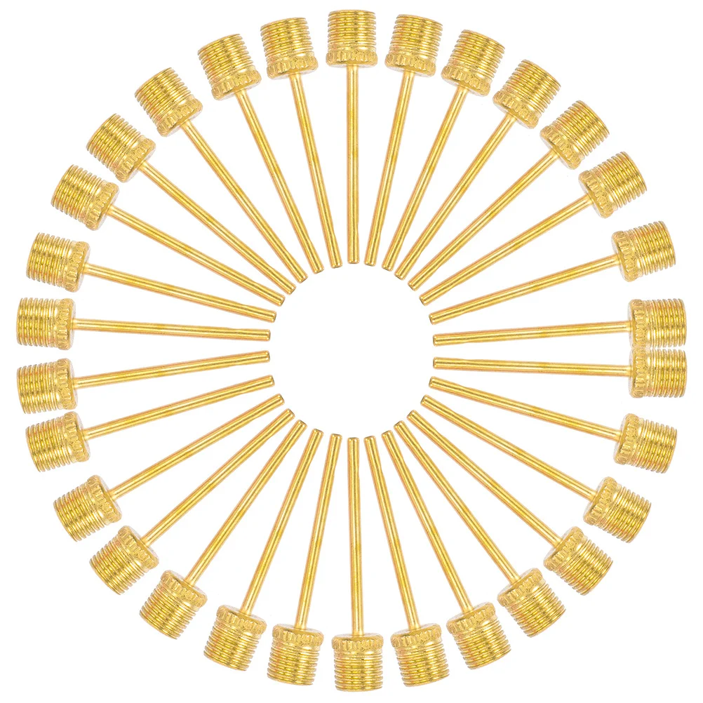 

50Pcs Metal Ball Inflation Needles Multi-Function Pump Needle for Sports Balls Air Pumps Small Replacement Inflate Needles