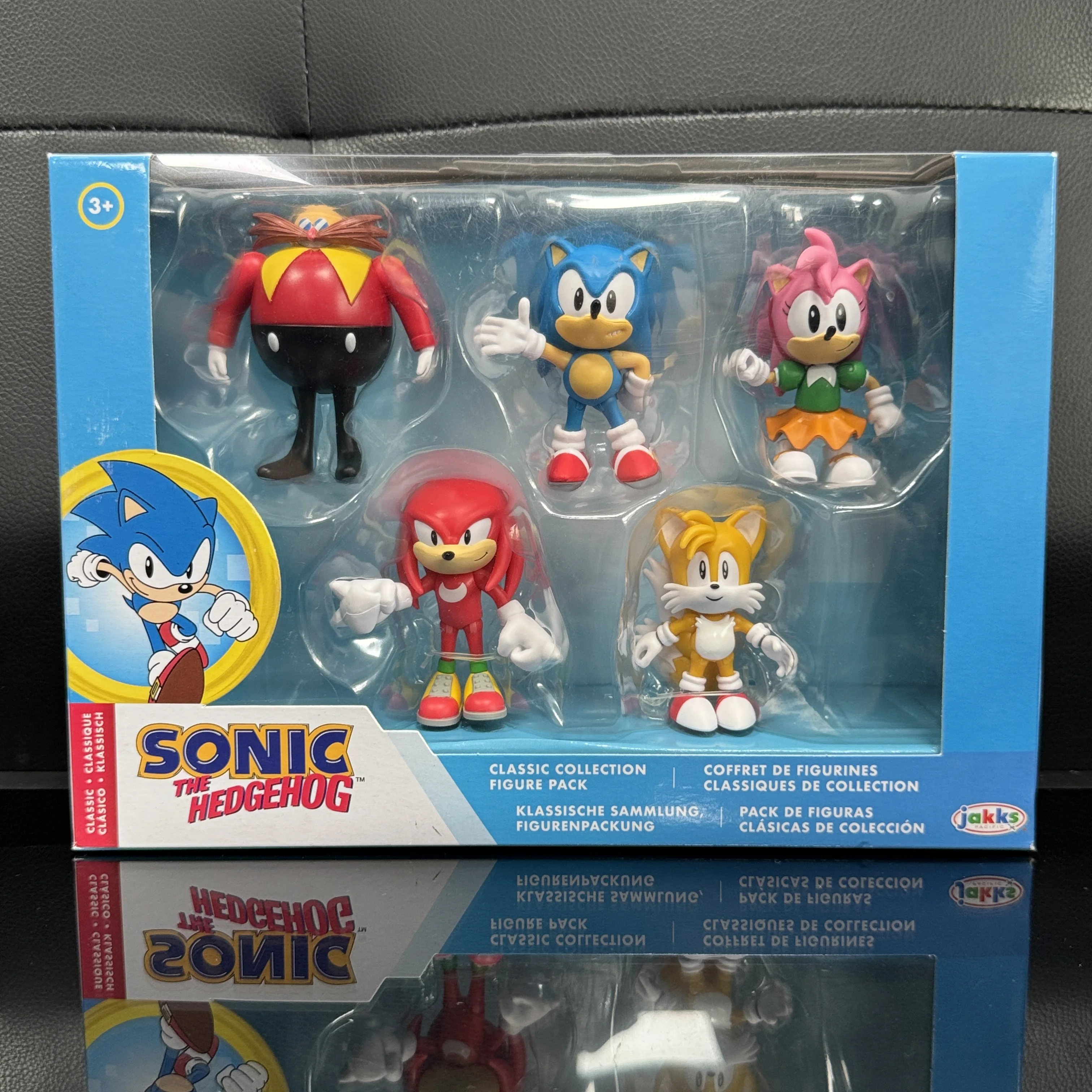 Figuras de acción clásicas de Sonic The Hedgehog, juego de 5 piezas, Eggman, Amy Rose, Knuckles, Tails, muñeco articulado móvil, juguete coleccionable para niños, regalo