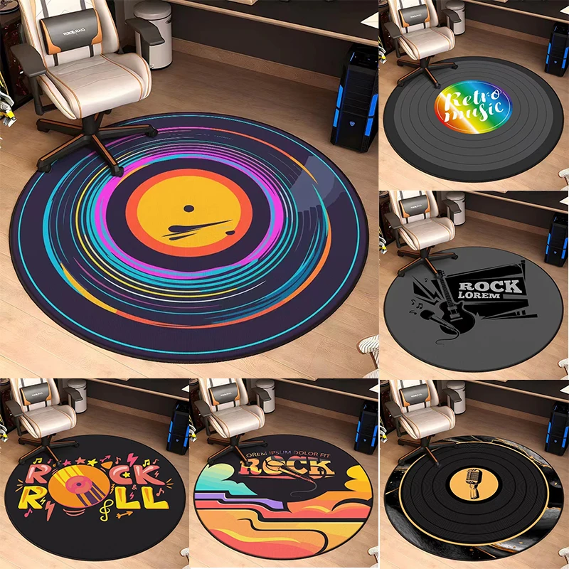 Audio Vibes Music - Round Door Mat with Music -