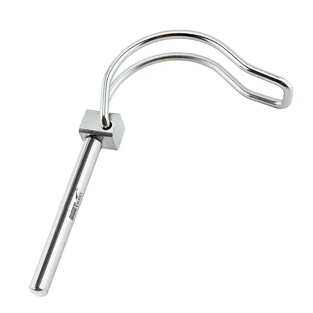 Safety Coupler Pin 5mm Quick Release Stainless Steel Lock Pin Trailer Coupler for Farm Truck and Lawn Tools