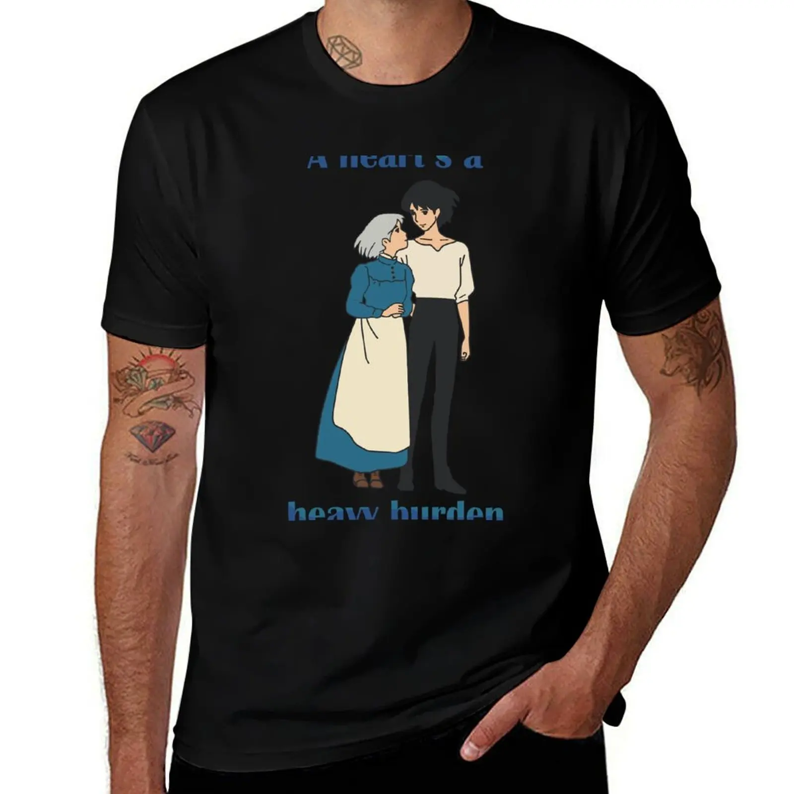 

Howl and Sophie T-Shirt Soft Basic Cotton Short Sleeve Tee