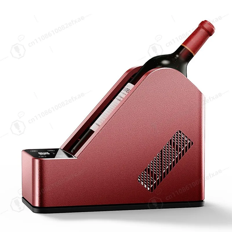 Smart Electric Wine Chiller Single Bottle Portable Wine Cooler for Home Bar Party, Fast Cooling Ice Bucket for Red White Wine