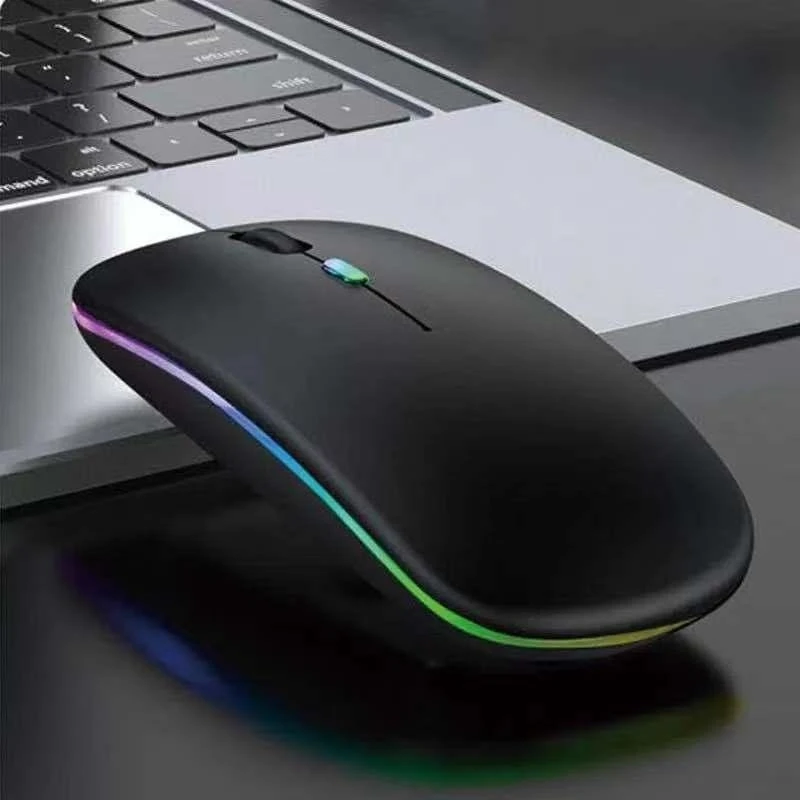 New Bluetooth Wireless Mouse Dual-Mode Charging Silent Mouse Game Illuminated Mouse Computer Pc Ipad Laptop Office Game Mouse