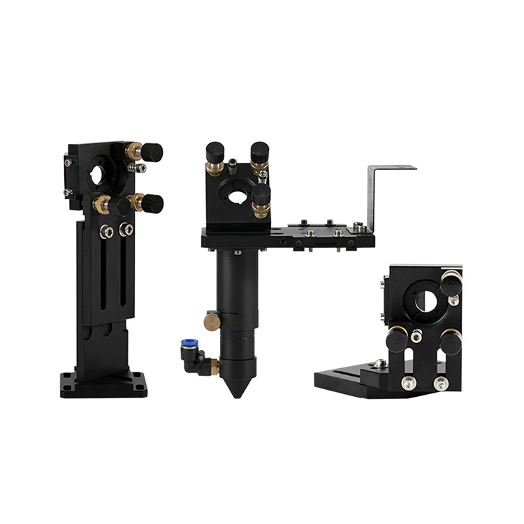 Yongli CO2 Laser Head Set Dia.18mm FL38.1 Dia.20 FL50.8/63.5/101.6mm ZnSe Focus Lens Dia.25m Mirror for Laser Engraving Machine