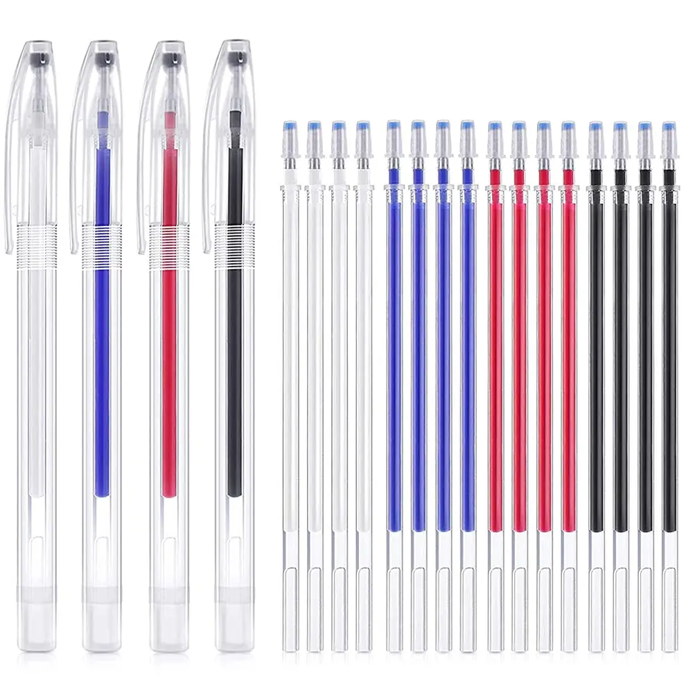 

Heat Erasable Pens High Temperature Disappearing Pen Fabric Marking Pens with 20 Erasable Pen Refills for Leather,Fabric