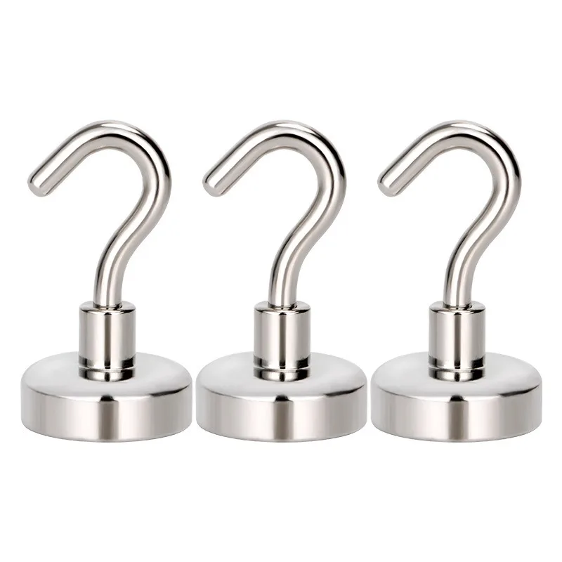 10 Pcs E10-10X33mm Strong Magnetic Hooks Load Bearing Hook MultiPurpose Storage For Home Kitchen Bar Storage Key Hanging Hanger