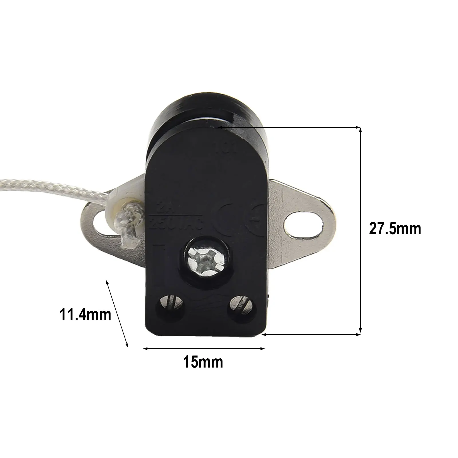 Home Use Office Use Rotating Pull Switch Cord Switch PC PA alloy Flame Retardant Grade Glow Wire Test 250V Voltage 2A Current image 4