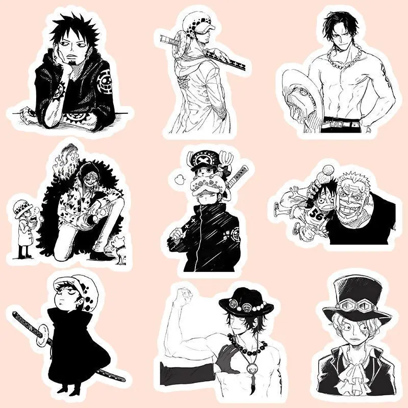 One Piece Monkey·D·Luffy filme mercadoria dos desenhos animados adesivos casos de telefone notebook adesivos decorativos de alta qualidade presente atacado