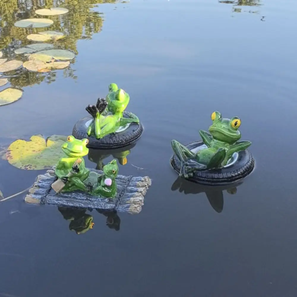 

Micro Landscape Resin Frog Statue Cartoon Cute Miniatures Figurine Waterproof Animal Sculpture Rockery