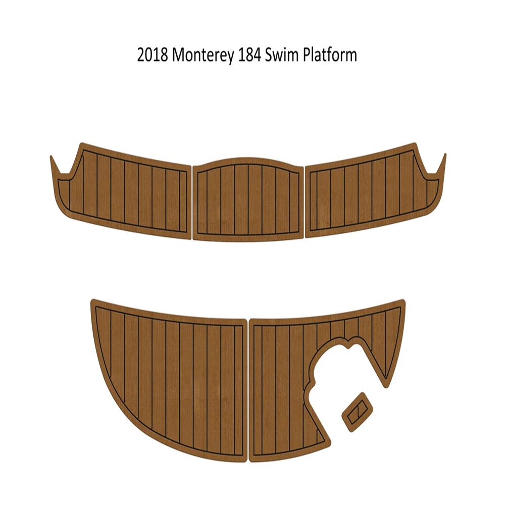 

2018 Monterey 184 Swim Platfrom Step Pad Boat EVA Foam Faux Teak Deck Floor Mat Backing Self Adhesive SeaDek Gatorstep Style