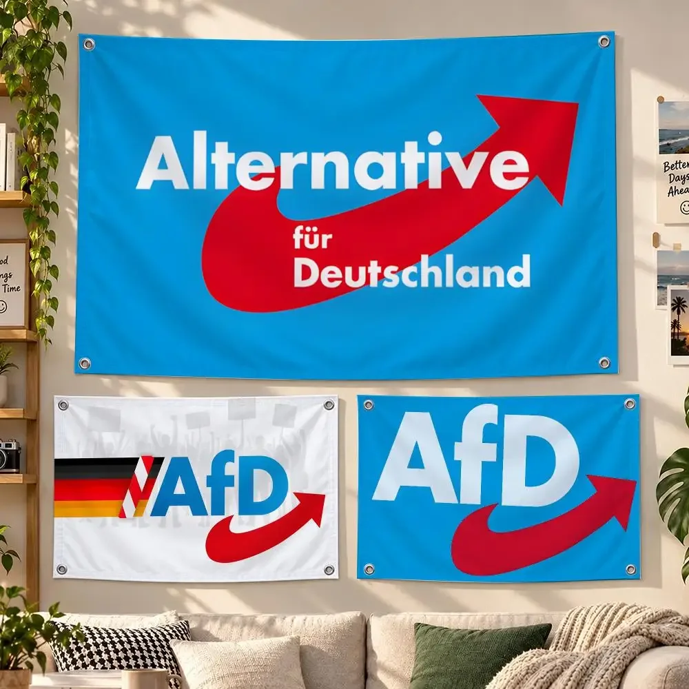 AfD Political Wall Hanging Flags Banner for Camping Decoration Outdoor & Garage Wall Hanging Decorations