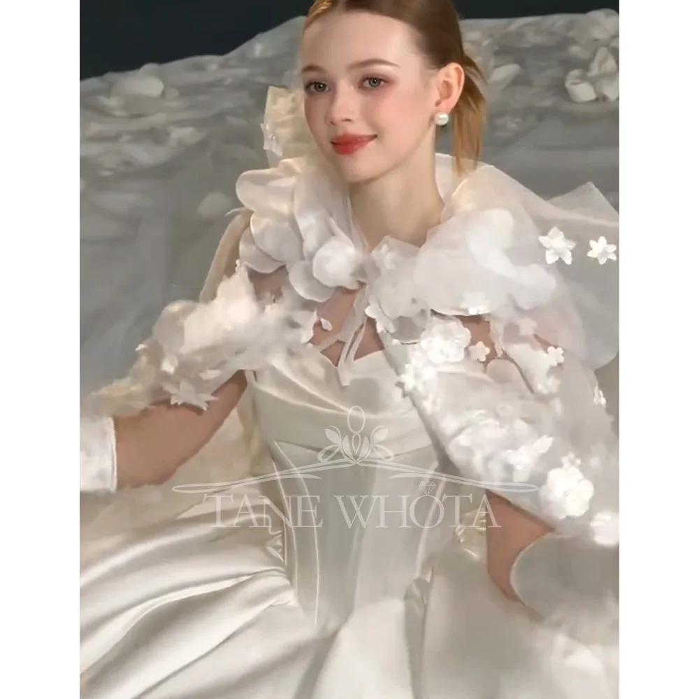 Милое бальное платье без рукавов с аппликацией и рюшами, свадебное платье, свадебное платье по индивидуальному заказу