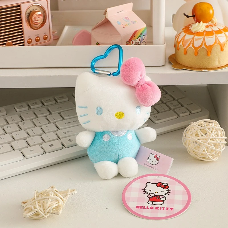 Sanrio Hello Kitty sleutelhanger pluche hanger Kawaii pop rugzak hanger cartoon knuffel meisje kerst verjaardagscadeau