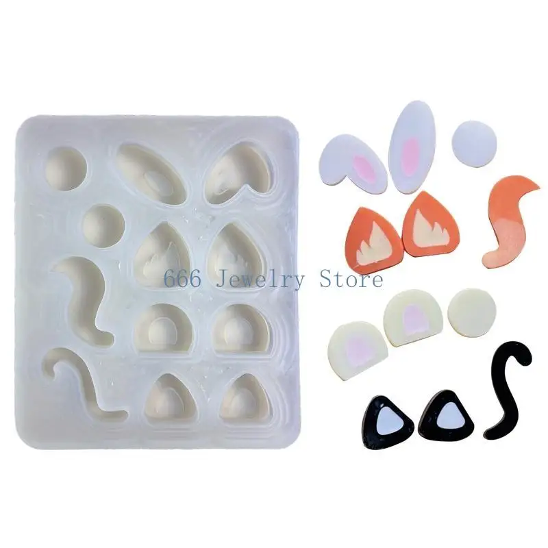 F2TD DIY remplissage Small Tail Silicone Moule époxy Silicone Moule joes trousque DIY Bijoux bijoux pour Cadeau