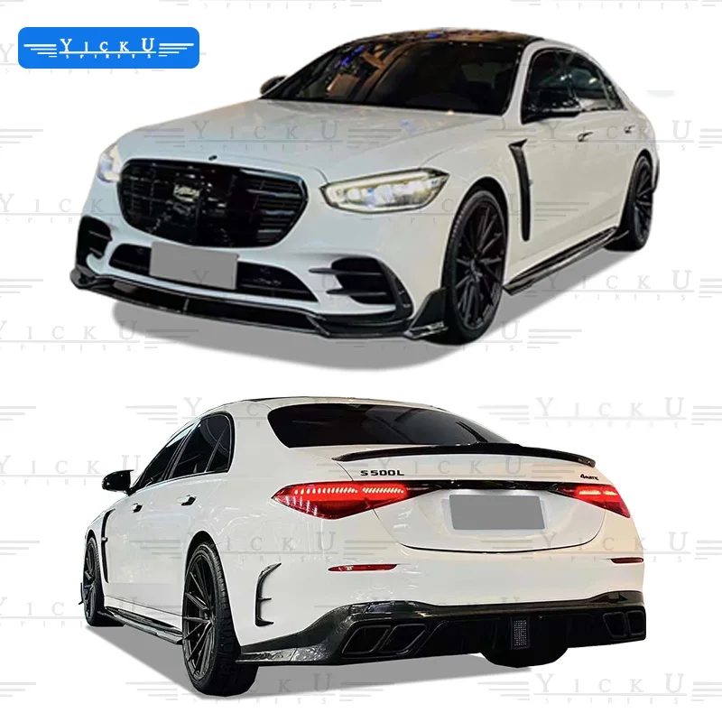 

MS Carbon Fiber Body Kit for the New Mercedes Benz S-Class 223 450 Front Shovel Rear Diffuser Side Skirt Spoiler