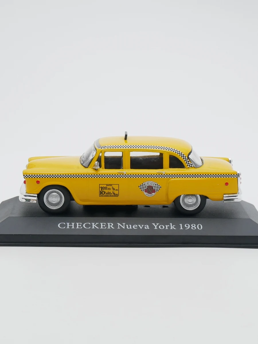 Ixo 1:43 Checker New York Taxi 1980 Diecast Car Model Metal Toy Vehicle