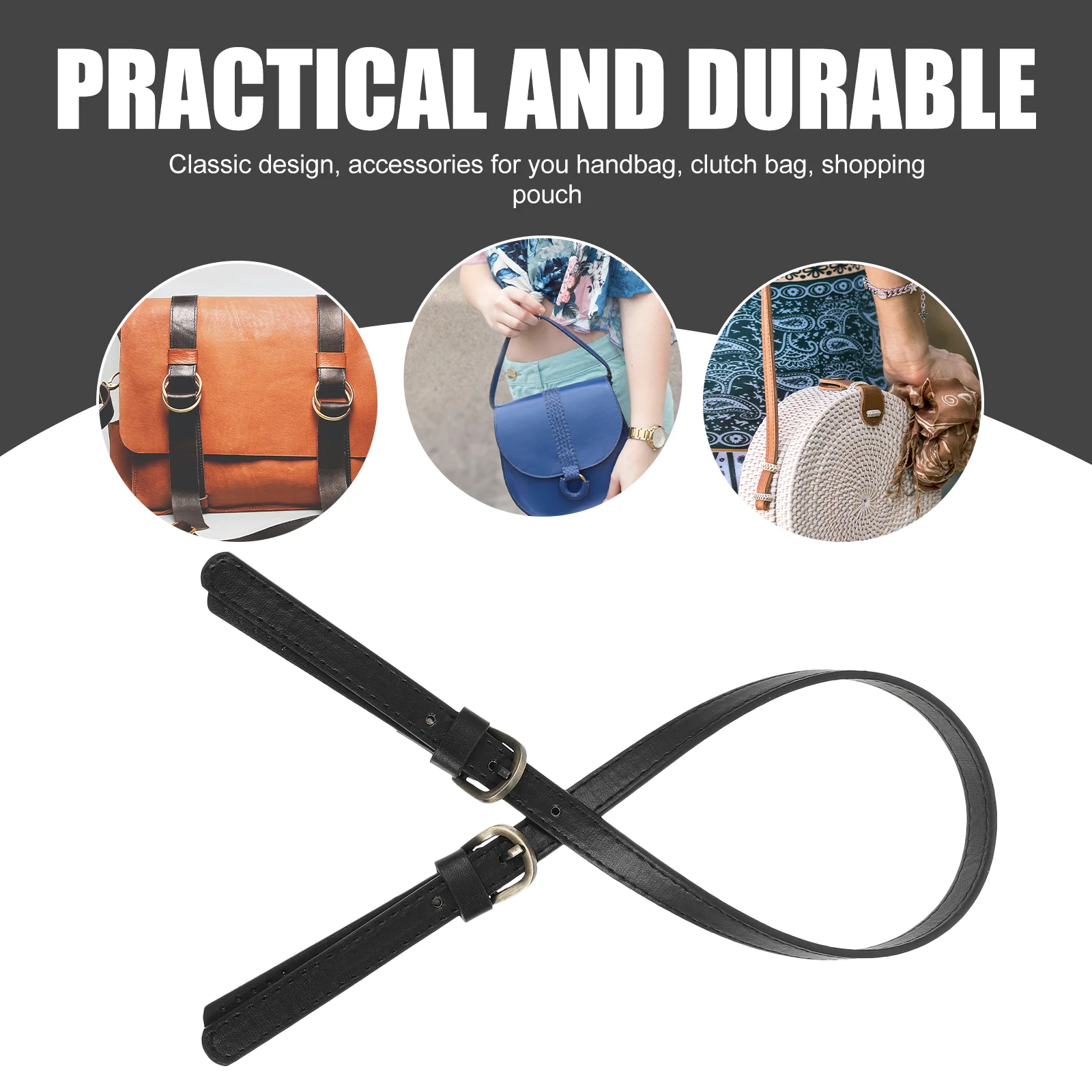 

2 Pcs Handbag Strap Man Tote Bags Cross Body Purse Satchel Replacement Accessories