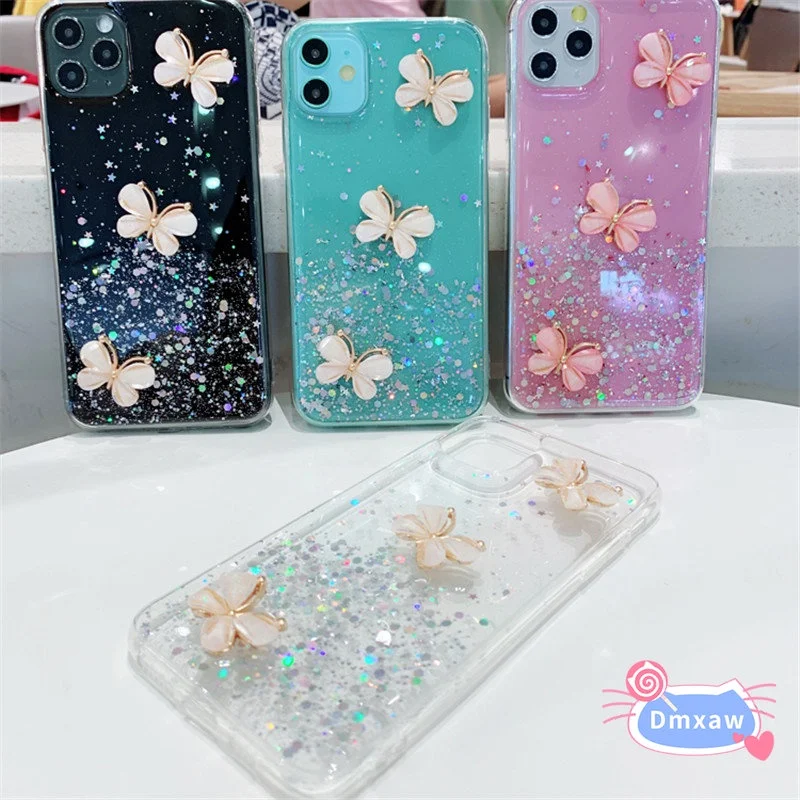 Glitter Bling 3D butterfly Phone Case  For OPPO Reno 8Z 7Z 8 Z 7 Z 8 7 Lite 7 5G A96 A76 4G F21 Pro 4G 5G Find X5 Pro X5 Lite