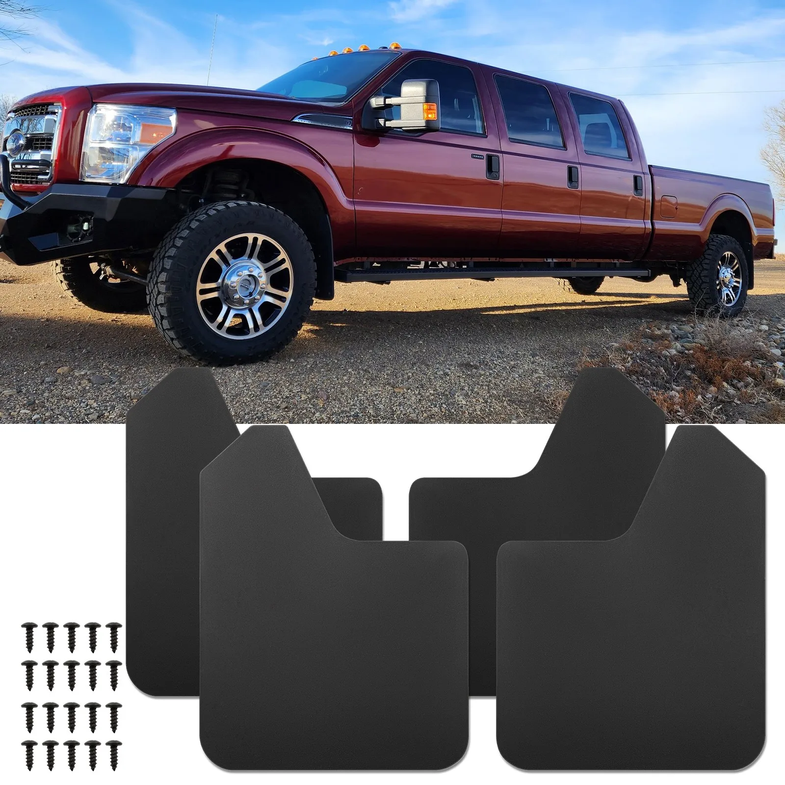 

Комплект из 4 брызговиков для Ford F-250 Super Duty