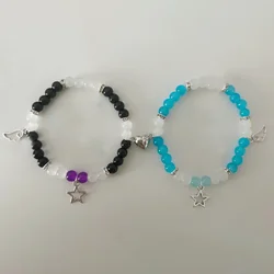 Y2K Bracelet Blue and Black Couple Jewelry 1pcs