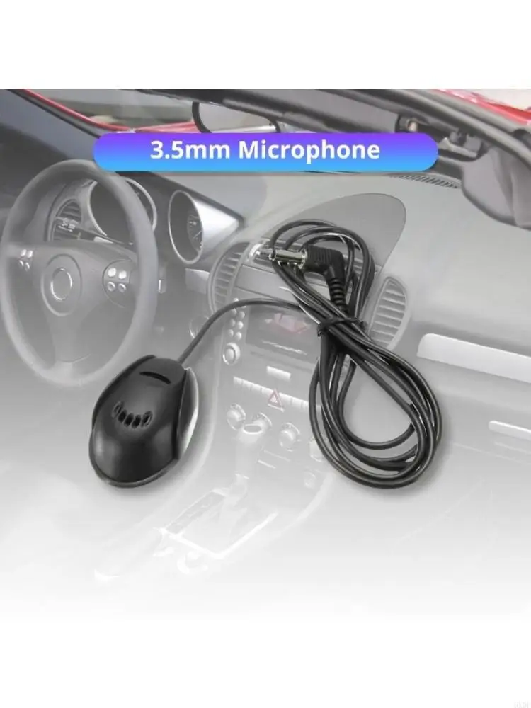 2026 New Reliable Car Microphone Cable 300cm Long for HiFi Communication Voice Command in Any Vehicle Seamless Commuting