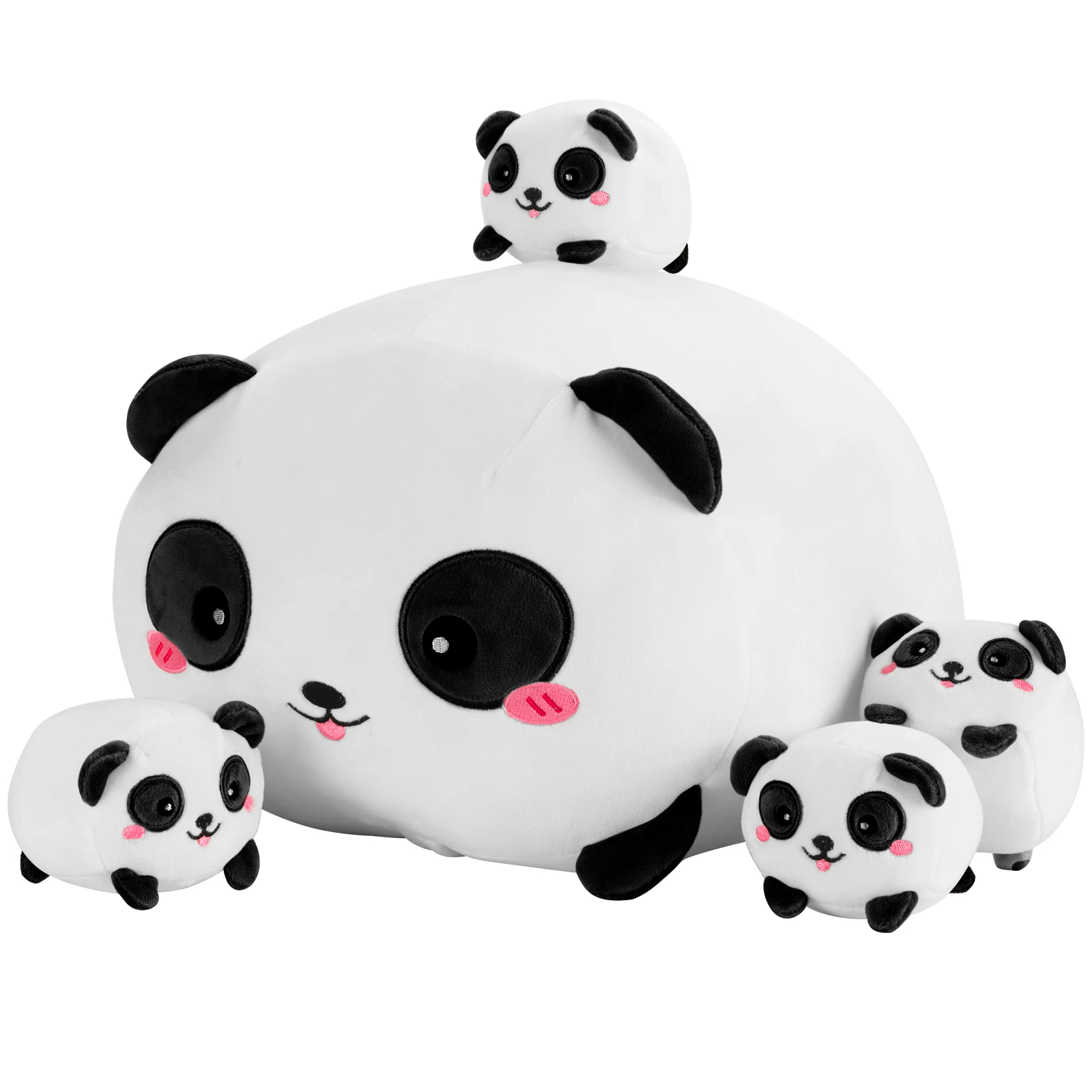 

Stuffed Animal Panda Plush Toy with 4 Baby Panda Plushies in her Tummy Stuffed Cotton Plush Animal Toy Gift for Kids