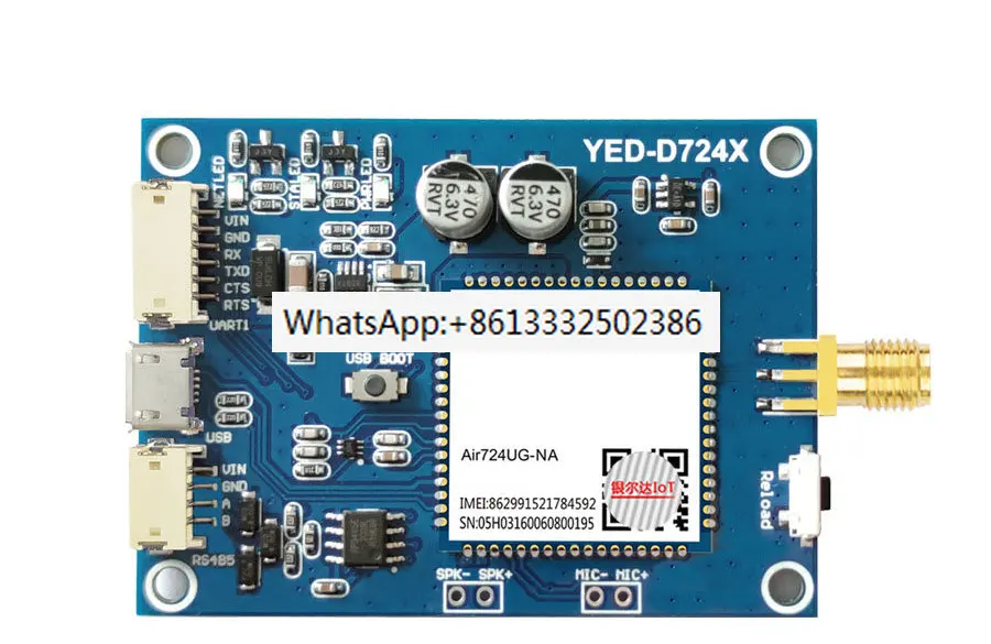 

Air724 All-network 4G DTU Module IoT LTE Communication Serial UART-RS485 Core Board