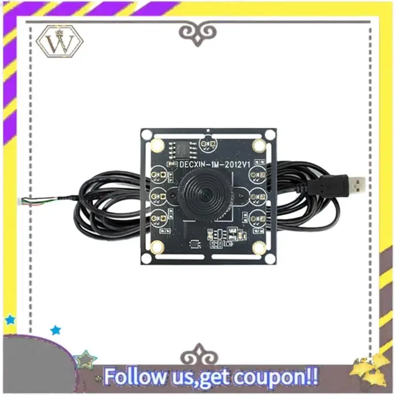 AU33-NIEUWE 100 Graden Camera Module 1MP OV9732 1280X720 USB Gratis Driver Handmatige Focus, met 2 Meter Kabel Voor Winxp/7/8/10