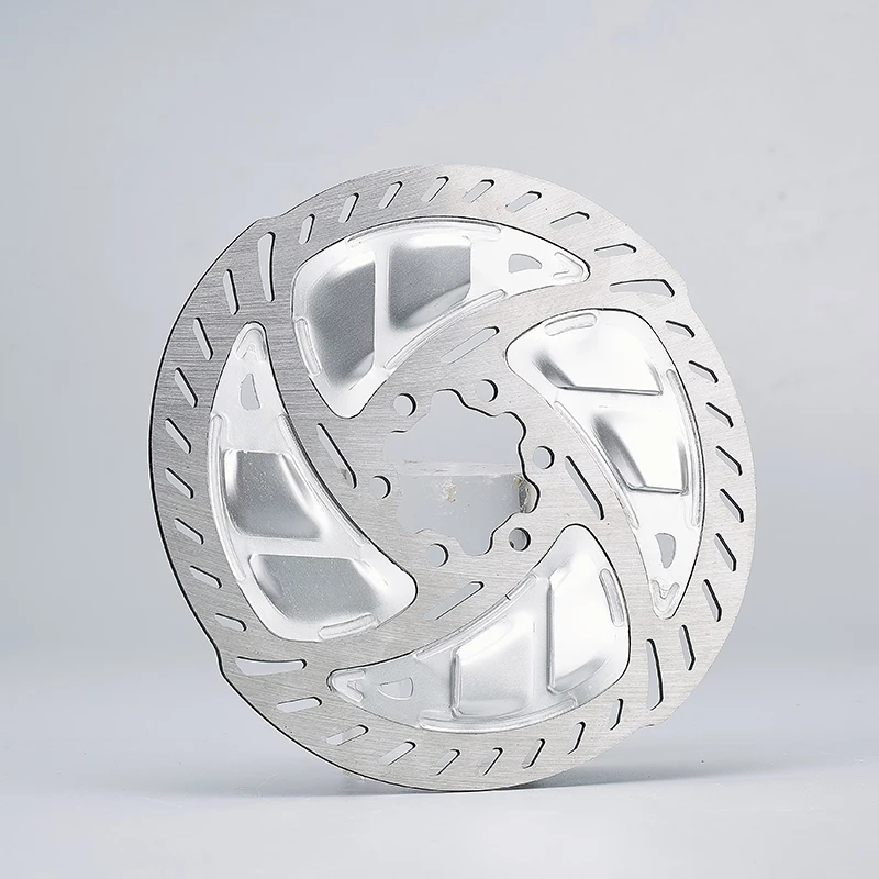 จานเบรกดิสก์จักรยานเสือภูเขาคุณภาพสูง ขนาด 140/160 มม. 6 รู ระบายความร้อนได้ดี