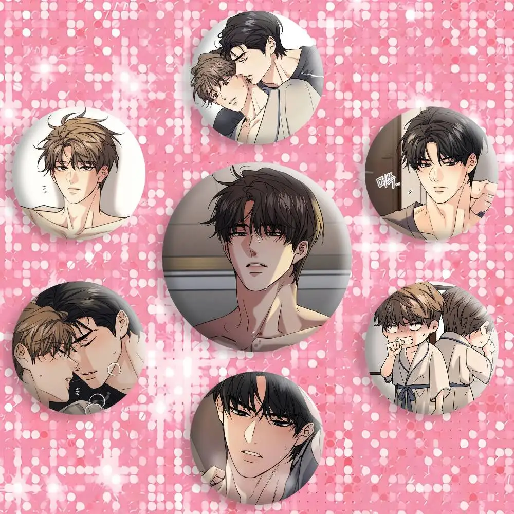 M-Melting Point R-Ryu Ian Manhwa BL Brooches Cartoon Badge Pins Backpack Hat Accessories Friend Gift