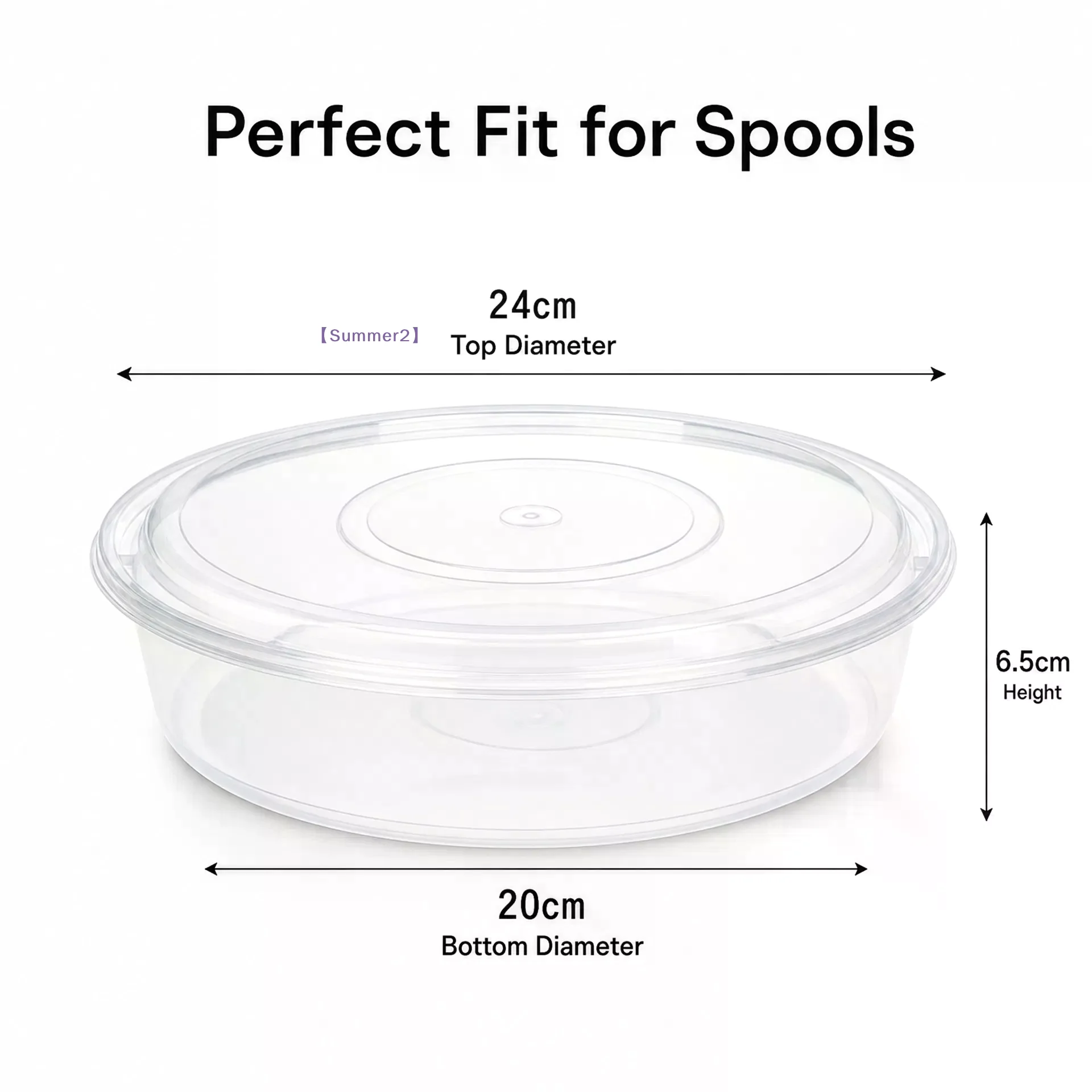 10Pcs  PP Spool Storage Box Large Round Filament Organizer Container For 3D Printing Consumables Storage Organizer〔Sum2〕