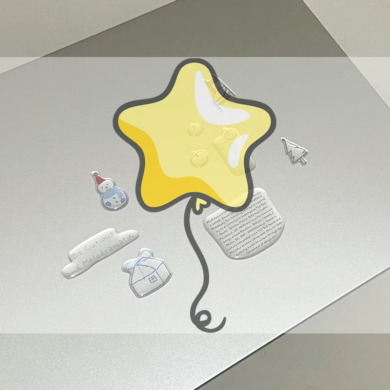 

Набор милых компьютерных наклеек, забавные трехмерные желейные планировщики, декоративные наклейки, наклейки для мобильных телефонов