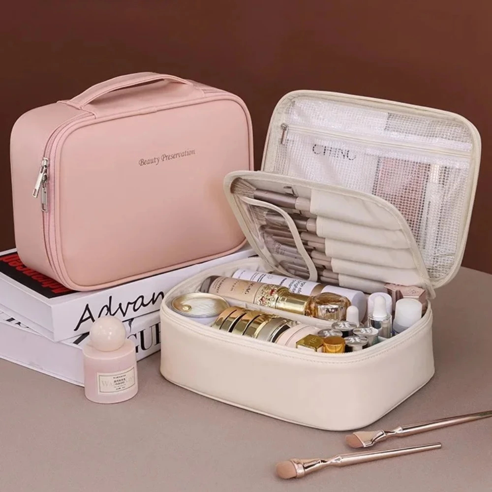

Women's Cosmetic Bag Portable Storage Bag Large Capacity Luxury Makeup Bags Travel Organizer Essentials Toiletry Bag Косметичка