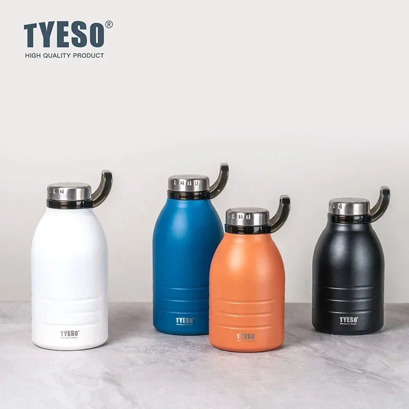 Tyeso 1500ML Stainless Steel Large Capacity Insulated Flask Outdoor Portable Sports Water Bottle with Convenient Buckle Hiking