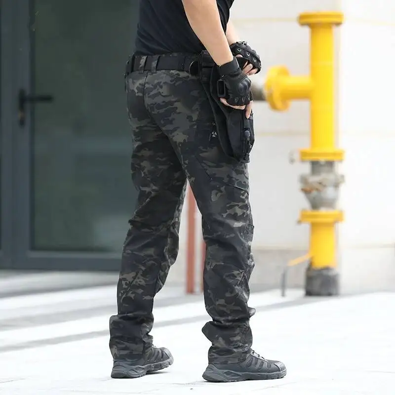 

Walker Waterproof Tactical Men Spring Autumn Outdoor Wear Resisting Work Cargo Pants Multi Pocket Hiking Trousers Overalls