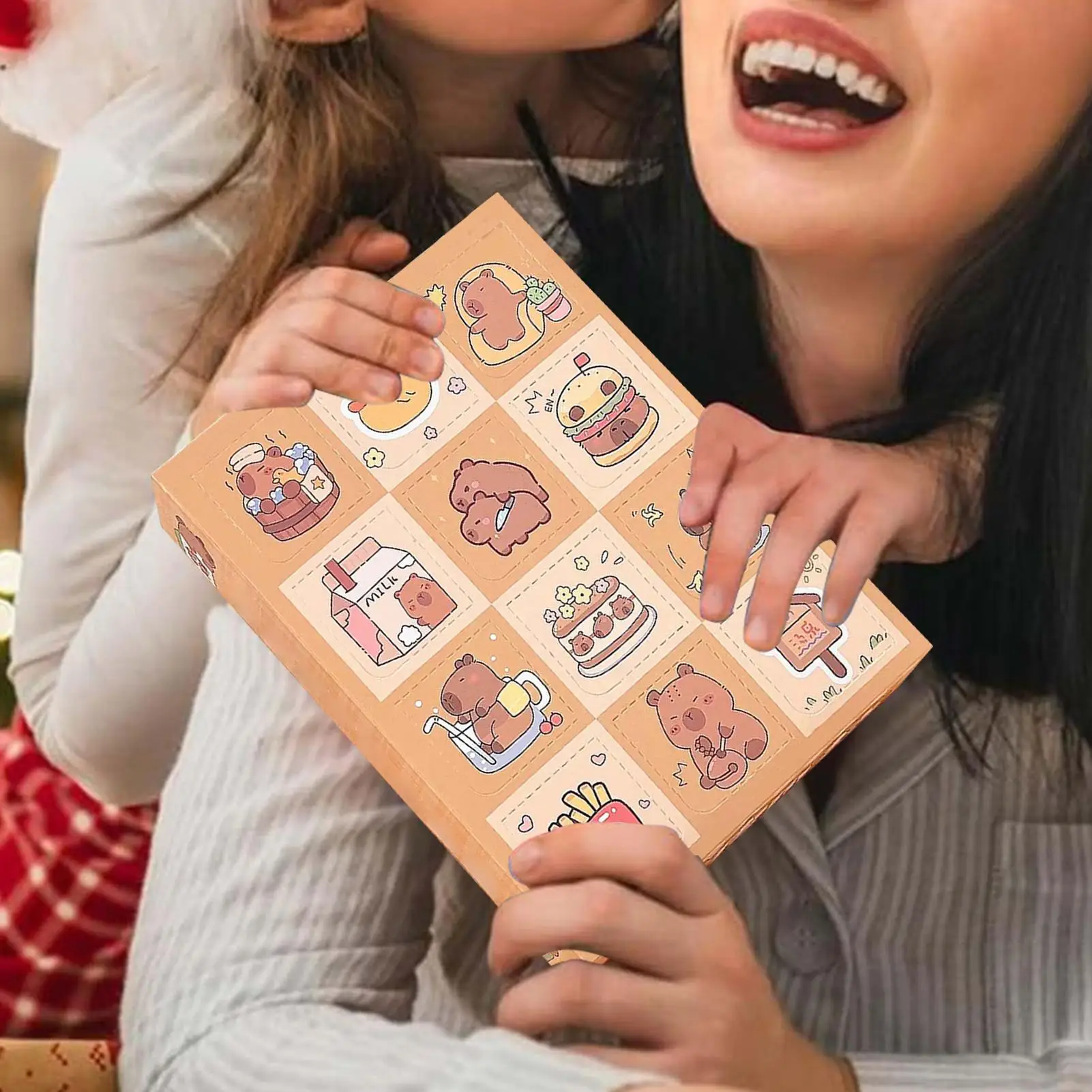 Capivara figuras desktop capivara ornamento bonito animal colecionáveis para prêmios de sala de aula decoração de casa festa de aniversário de natal