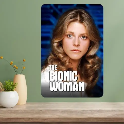 Affiche métallique de la série télévisée Bionic Woman