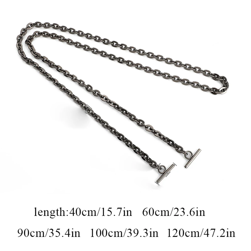 New Handbag Metal Chains For Bag DIY Purse Chain With Buckles Shoulder Bags Strap Handbag Handles Bag Parts & Accessories