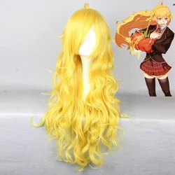 RWBY Yang Xiao 긴 노란색 긴 이발 가발, 애니메이션 코스프레 가발 액세서리