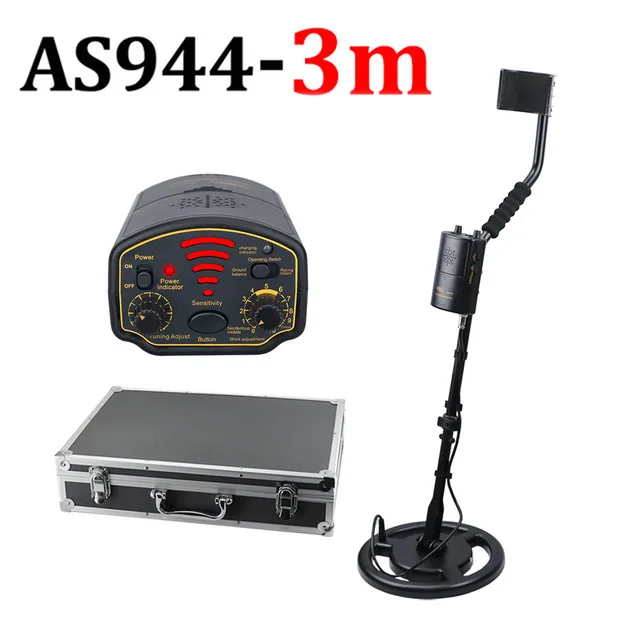 Premium Metal Detector UnderGround Depth 3m AR944 Scanner Finder Tool 2000mA Li-Battery for Gold Digger Treasure Seeking Hunter