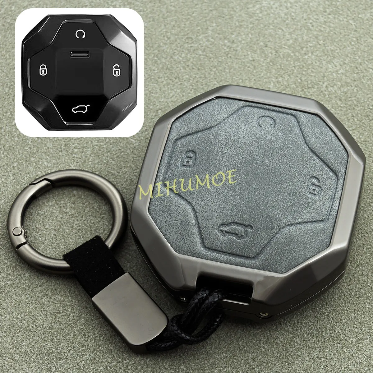 

Металлический кожаный автомобильный брелок для ключей, чехол, брелок для ключей, кольцо для Jetour T2 2024 2025, аксессуары