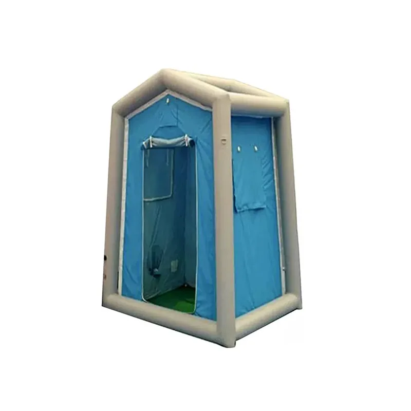 Single tent, multi-person shower inflatable single tent