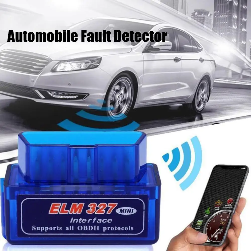 Automobile Fault Mini Bluetooth For ELM327 OBD HH Car Diagnostic Scanner For ELM327 Mini V2.1 Bluetooth OBD-II Protocol R1W2