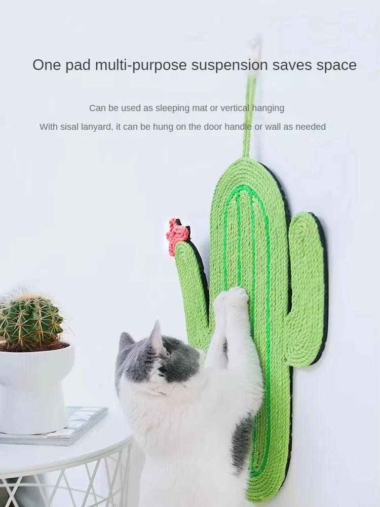 

Cat Toys Supplies Pet Products Cat Scratch Board Sisal Standing Cactus Cat Products Claw Grinding Toys Durable To Scratch