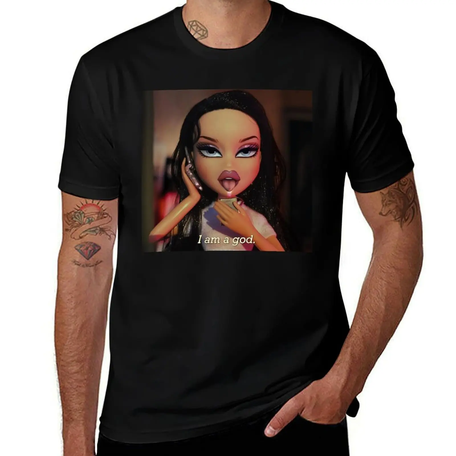 Bratz quote T-Shirt Active Sports Short Sleeve Cotton Shirt T-Shirt