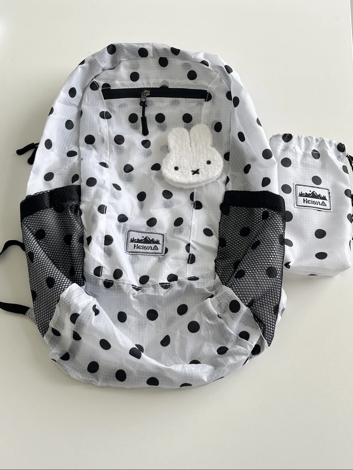 

Легкая женская сумка Heisan в горошек для походов, повседневная, простая, из прочного нейлона, с плечевым ремнем, для активного отдыха